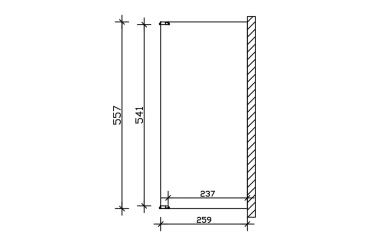 Terrassenüberdachung Novara 557 x 259 cm, Leimholz, natur + 4 Lasuren/Grundierung nach Wahl