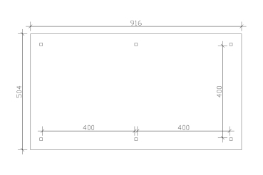Skanholz Pavillon Orleans 3, Leimholz, natur