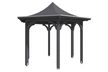 Preview: Skanholz Pavillon Versailles, Leimholz, grau