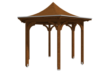 Preview: Skanholz Pavillon Versailles, Leimholz, nussbaum