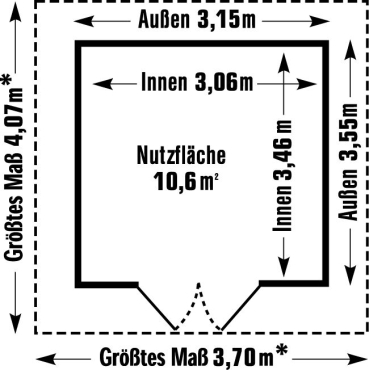 GROSFILLEX Gartenhaus DECO 11