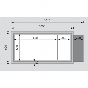 Preview: Karibu Hochbeet 1 mit Schrankoption - seidengrau