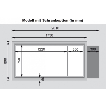 Preview: Karibu Hochbeet 2 mit Schrankoption - sandbeige