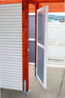 Skanholz 120er Doppel-Carport Spessart mit Abstellraum 611x846cm