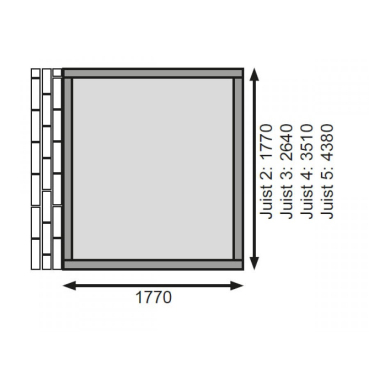 Preview: Karibu Classic Gartenhaus Wandlitz 5- 19 mm