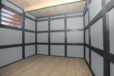 Skan Holz Cross Cube Gartenhaus Melbourne 3 inkl. Fussboden