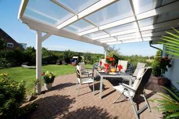 Preview: Terrassenüberdachung SANREMO Leimholz o. Mittelpfosten B434 x T250cm Preview: Terrassenüberdachung SANREMO Leimholz o. Mittelpfosten B434 x T250cm