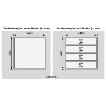 Karibu Woodfeeling Gartenhaus Kandern 1/3/6/7/9 - 28 mm