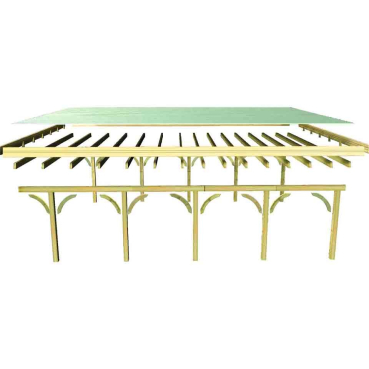 Preview: Karibu Carport Einzelcarport Douglasie 2