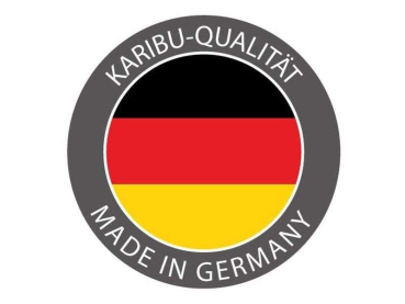 Karibu Gartenhaus Bastrup 1 mit Anbaudach 2 Meter