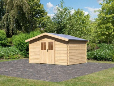 Karibu Gartenhaus Mühlheim 5 natur in 40mm