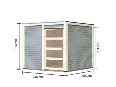 Karibu Gartenhaus Qubic 1