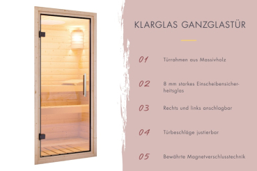 Karibu Saunahaus Fasssauna Asymmetrisch 3 - 38 mm
