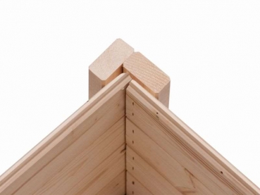 Karibu Woodfeeling Gartenhaus Neuruppin 2 terragrau 28 mm