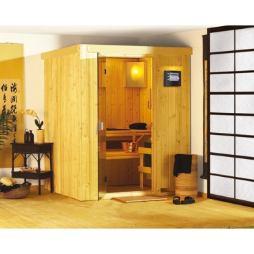 Karibu Sauna Minja 230 Volt Fronteinstieg