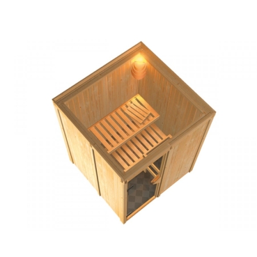 Karibu Sauna Minja 230 Volt Fronteinstieg