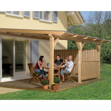 Preview: Weka Terrassenüberdachung 672 aus leimholz Grösse 1-5 Preview: Weka Terrassenüberdachung 672 aus leimholz Grösse 1-5