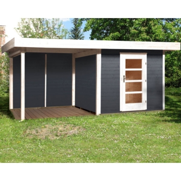Weka 28 mm Designhaus  Lounge 3 mit Anbau (295 cm) Gr.1