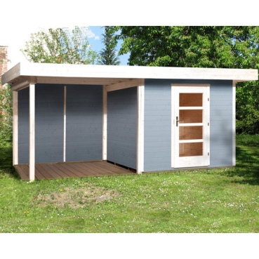 Weka 28 mm Designhaus  Lounge 3 mit Anbau (295 cm) Gr.1