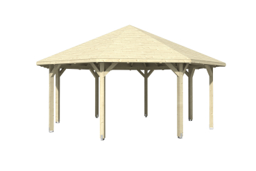 Preview: Skanholz Pavillon Nice 4, Leimholz, natur