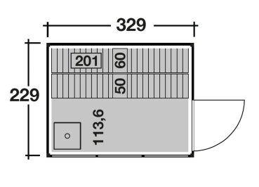 Preview: Wolff Finnhaus Saunahaus Paradiso 3x2 (1-Raum)