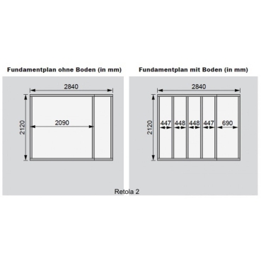Preview: Karibu Woodfeeling Gartenhaus Retola 2/3/4/5/6 inkl. Anbauschrank - 19 mm