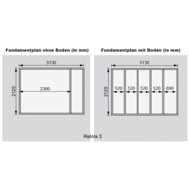 Preview: Karibu Woodfeeling Gartenhaus Retola 2/3/4/5/6 inkl. Anbauschrank - 19 mm