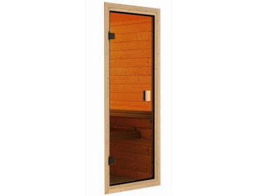 Woodfeeling Sauna HORNA (Eckeinstieg) 68mm