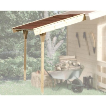 Weka Schleppdach für 19 und 21 mm Blockbohlenhäuser  Grösse 2