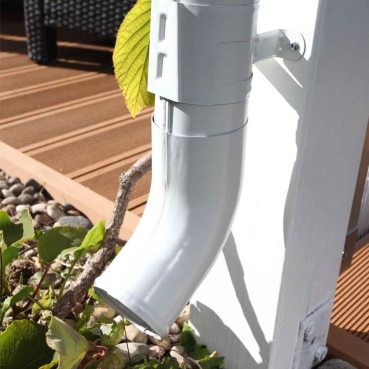 SkanHolz Metall Regenrinnen für Terrassenüberdachungen