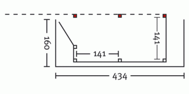 Seitlicher Anbau für Satteldach Einzel bzw. Doppel Carports mit Dachschalung