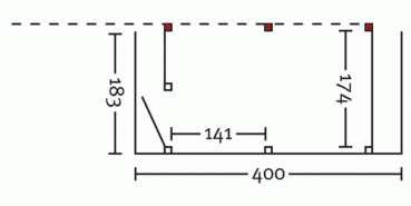 Seitlicher Anbau für 90er Flachdach Doppel-Carport