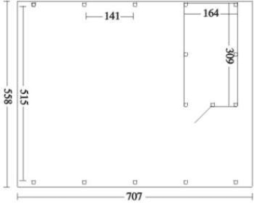 Preview: Skanholz 115er Doppel-Carport Holstein 558 x 707 cm