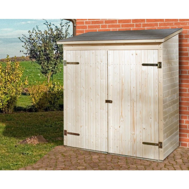 Preview: Weka 14 mm Garten- und Terrassenschrank 361 mit Flachdach in 2 Grössen