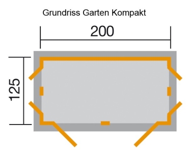Weka Geräteschrank Garten [Q] Kompakt Gr.1 in 4 Farben