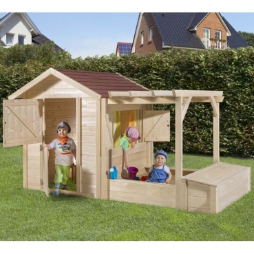 Weka Kinderspielplatz Tabaluga,Drachenhöhle,Sandkasten,Pergola,Schatztruhe