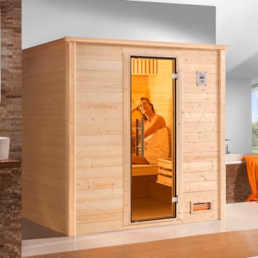 Weka Premium Massivholzsauna BERGEN/530 HT / GT Grösse 1