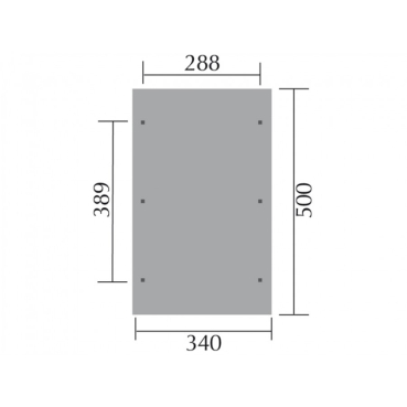 Preview: Weka Satteldach-Carport 611