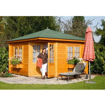 Preview: Wolff Finnhaus Gartenhaus Morla 3030 isolierverglast
