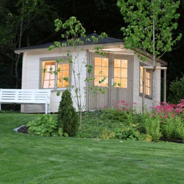 Preview: Wolff Finnhaus Gartenhaus Morla 3030 isolierverglast