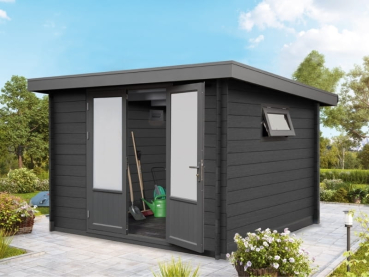 Wolff Finnhaus WPC-Haus Bella 2929 grau