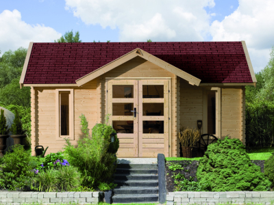 Woodfeeling Blockbohlenhaus Nordland 40mm