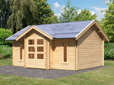 Woodfeeling Blockbohlenhaus Nordland 40mm