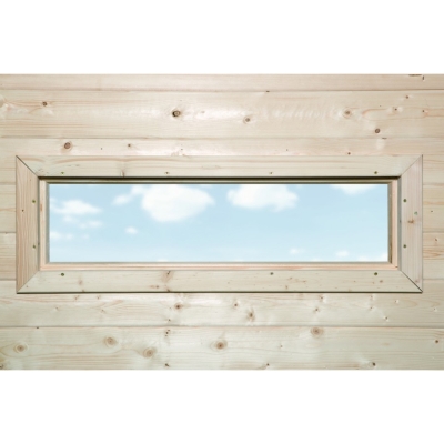 Weka Zusatzfenster feststehend B 125 x H 40 cm, Echtglas