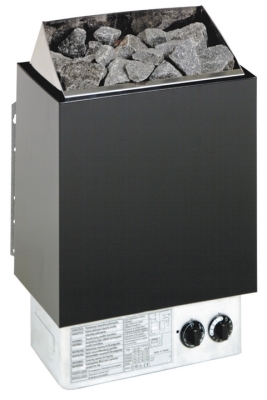 Saunaofen MINI PLUS in Wandausführung mit integrierter Steuerung