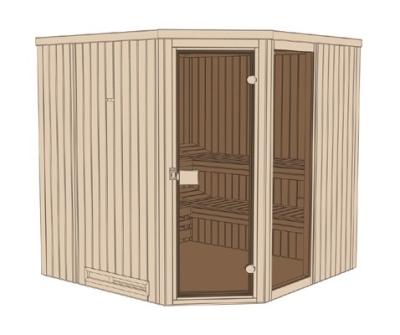 Weka Elementsauna Varberg3/508 HT / GT / GTF Gr. 4 Familiensauna