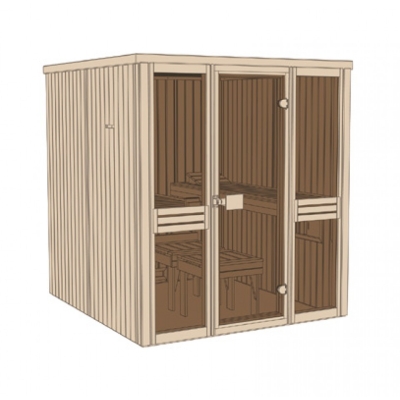 Weka Elementsauna Kaarina 2 mit Fronteinstieg