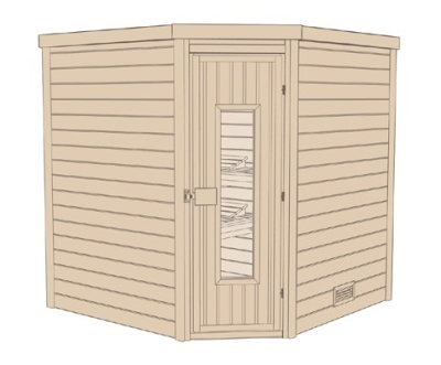 Weka Premium Massivholzsauna TURKU/536 HT / GT / GTF Gr. 2