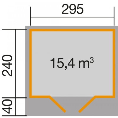 Weka Gartenhaus 179 - 28 mm in vier Grössen