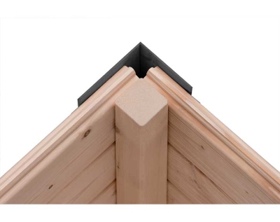 Karibu Hybrid-Gartenhaus Jupiter 2 C - 19mm Elementhaus - Geräteschuppen - Pultdach - anthrazit/weiss